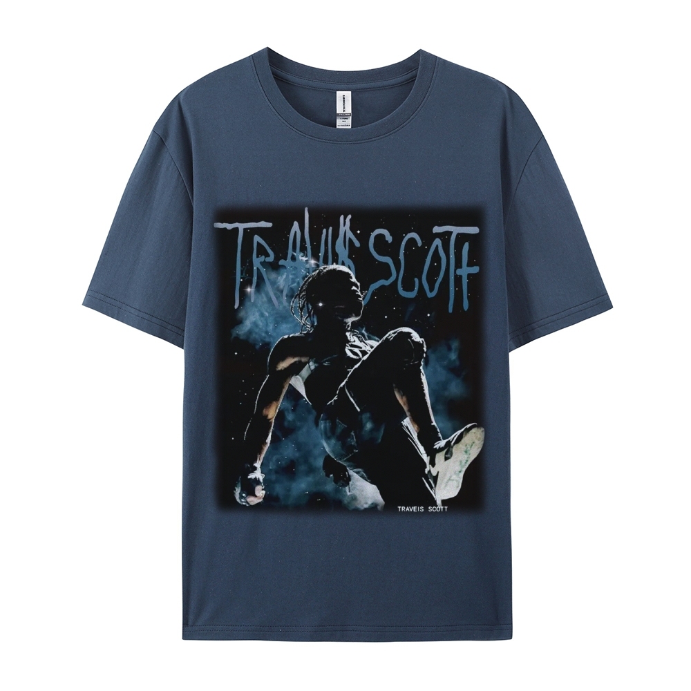 Unisex-Adult Ultra Cotton Washed T-Shirt Graphic TRAVIS_SCOTT_V2 