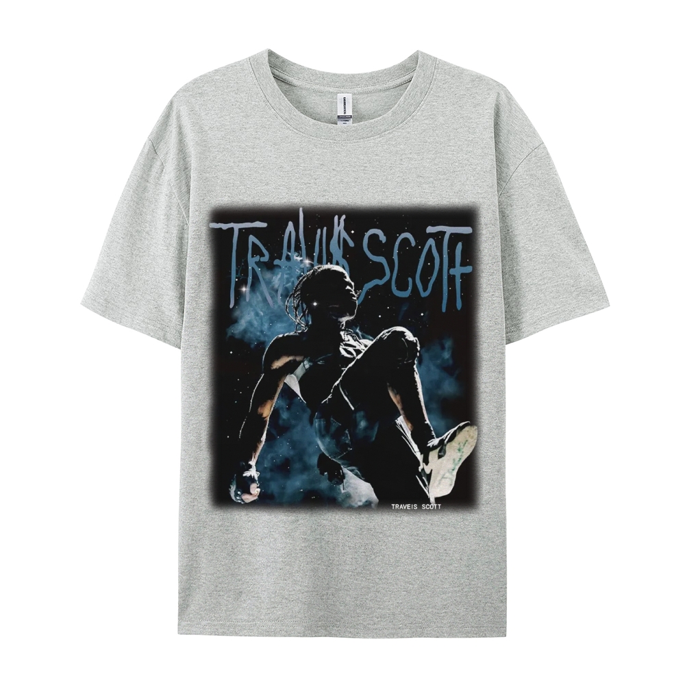 Unisex-Adult Ultra Cotton Washed T-Shirt Graphic TRAVIS_SCOTT_V2 