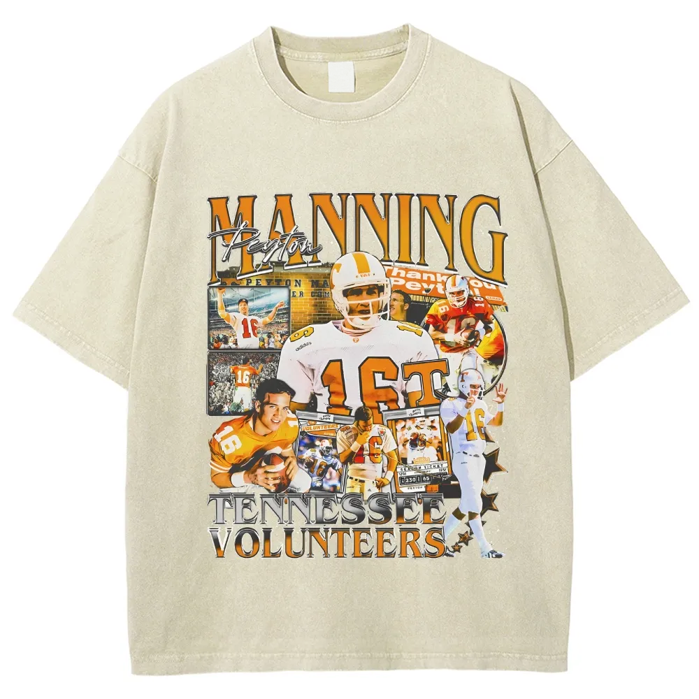 T-Shirt PEYTON MANNING - TENNESSEE TEE Daily Cotton Washed | TIDESENCE
