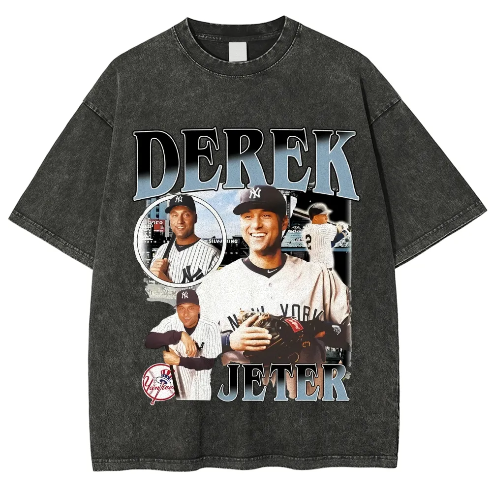 T-Shirt DEREK JETER Graphic TEE Daily Outdoor Street Wear | TIDESENCE