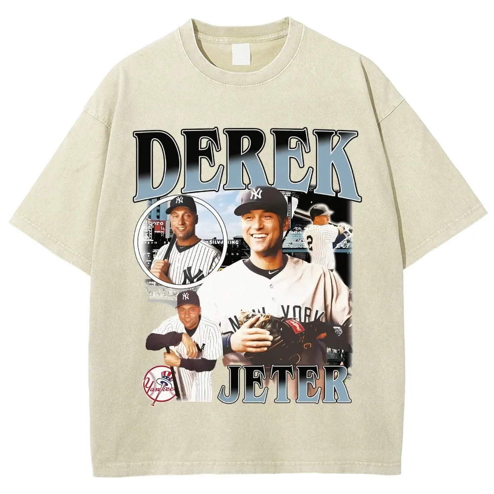 T-Shirt DEREK JETER Graphic TEE Daily Outdoor Street Wear | TIDESENCE