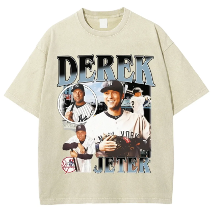 T-Shirt DEREK JETER Graphic TEE Daily Outdoor Street Wear | TIDESENCE