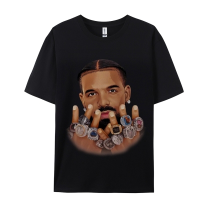 Unisex-Adult Ultra Cotton Washed T-Shirt Graphic DRAKE VINTAGE TEE 8 