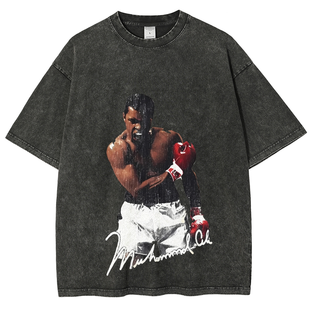 Unisex-Adult Ultra Cotton Washed T-Shirt Graphic Ali TEE 