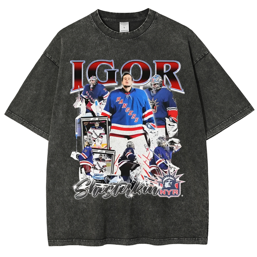Unisex-Adult Ultra Cotton Washed T-Shirt Graphic IGOR SHESTERKIN TEE 