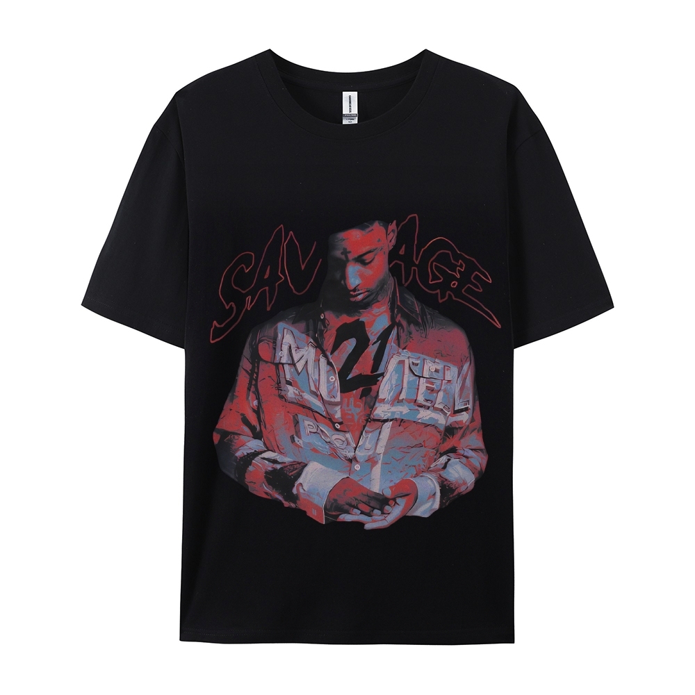 Unisex-Adult Ultra Cotton Washed T-Shirt Graphic 21 SAVAGE SLAUGHTER TAPE TEE 