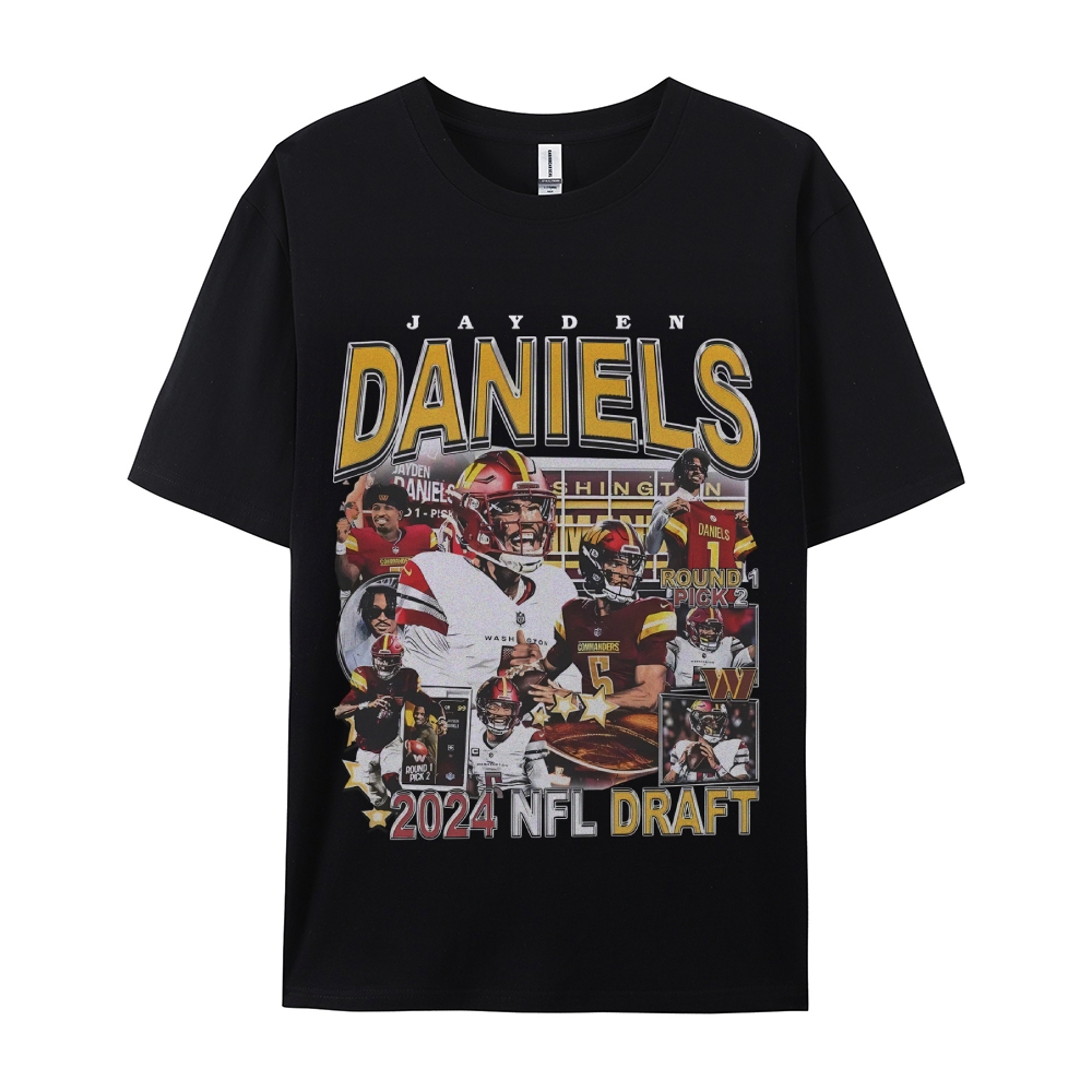 Unisex-Adult Ultra Cotton Washed T-Shirt Graphic JAYDEN DANIELS - COMMANDERS TEE 