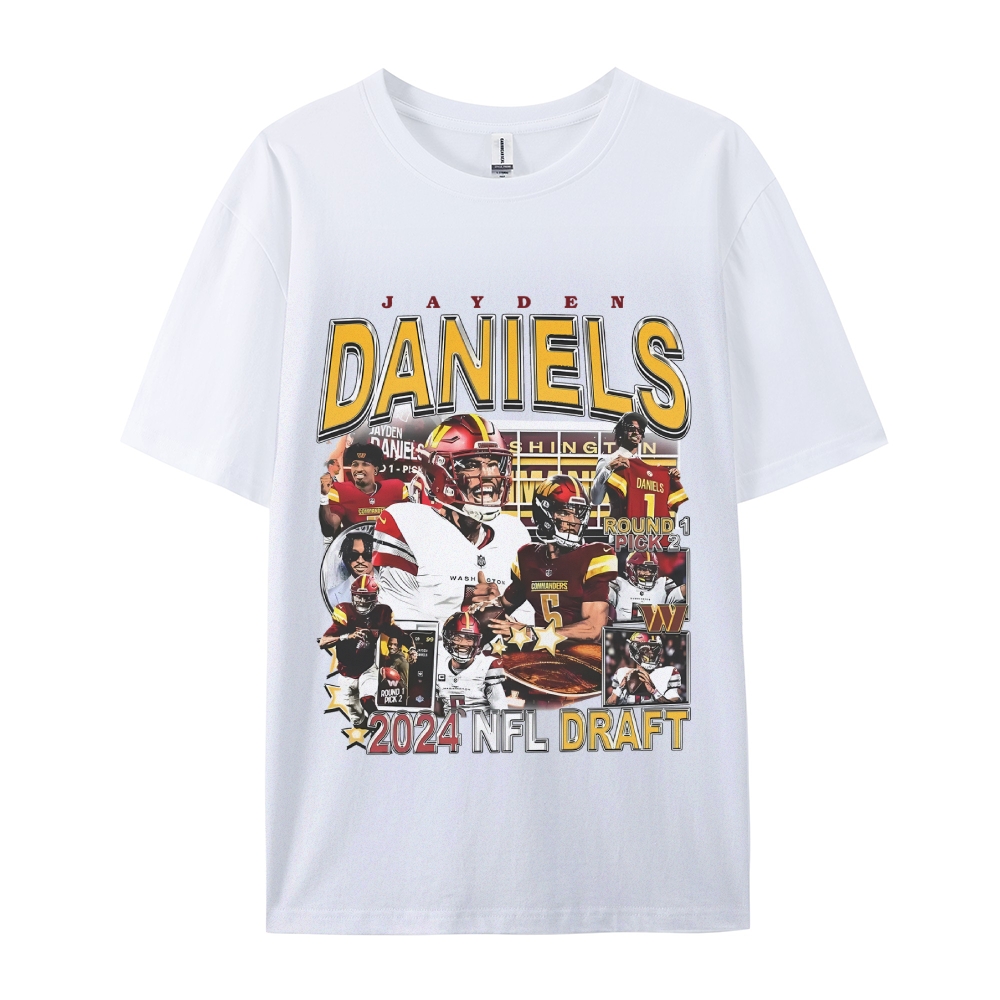 Unisex-Adult Ultra Cotton Washed T-Shirt Graphic JAYDEN DANIELS - COMMANDERS TEE 