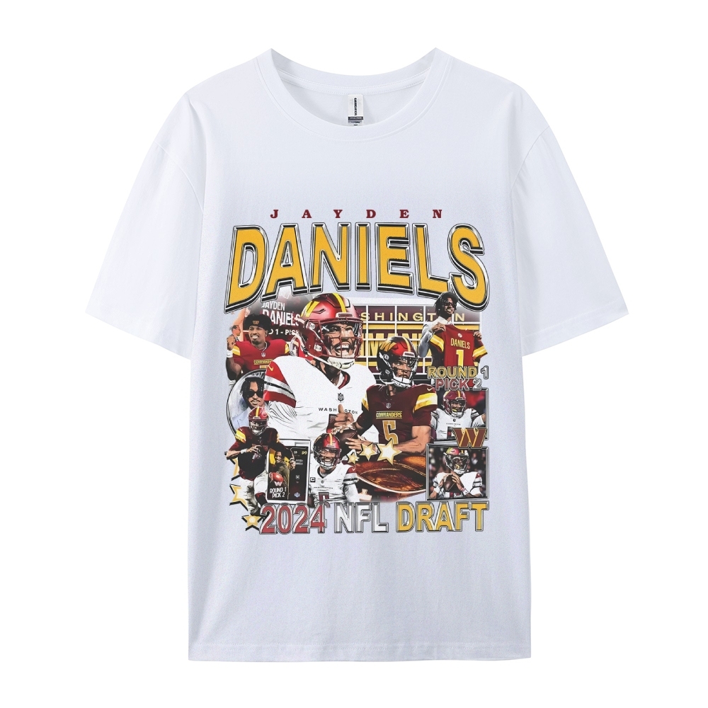 Unisex-Adult Ultra Cotton Washed T-Shirt Graphic JAYDEN DANIELS - COMMANDERS TEE 