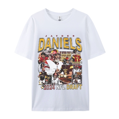 Unisex-Adult Ultra Cotton Washed T-Shirt Graphic JAYDEN DANIELS - COMMANDERS TEE 