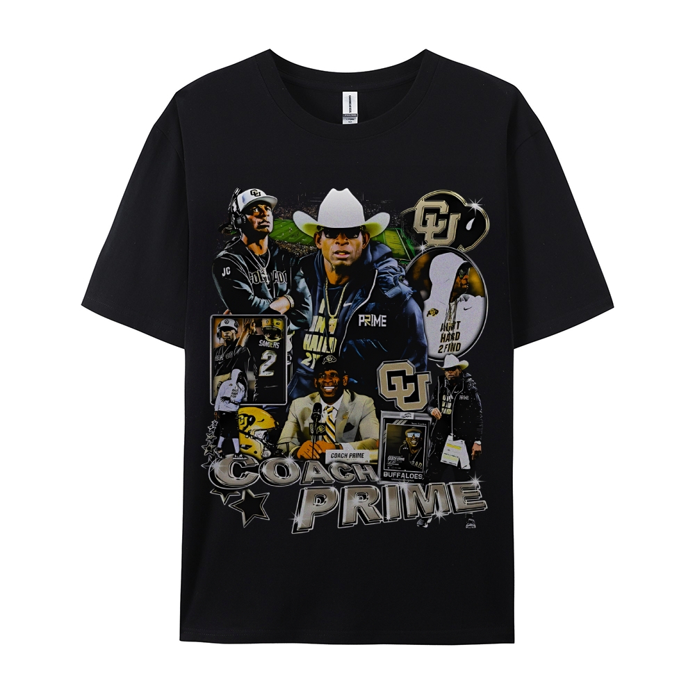 Unisex-Adult Ultra Cotton Washed T-Shirt Graphic  COACH PRIME TEE 