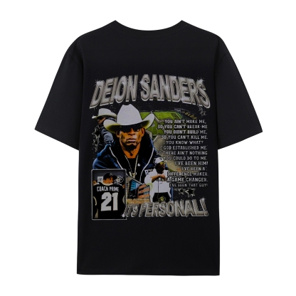 Unisex-Adult Ultra Cotton Washed T-Shirt Graphic  COACH PRIME TEE 