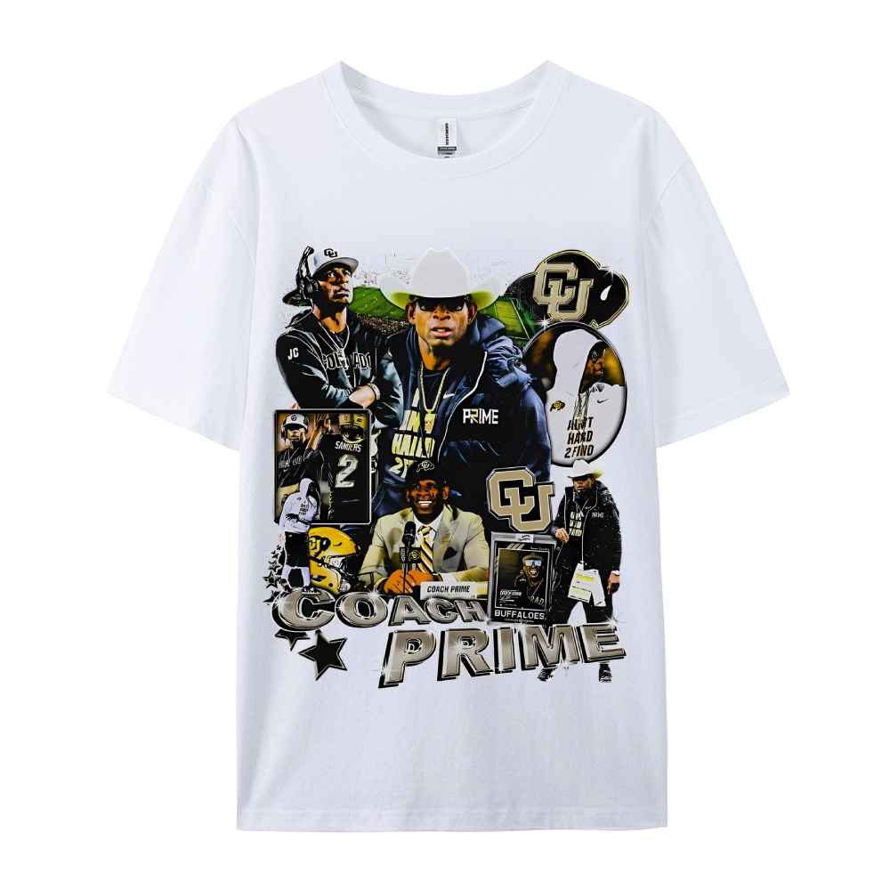 Unisex-Adult Ultra Cotton Washed T-Shirt Graphic  COACH PRIME TEE 