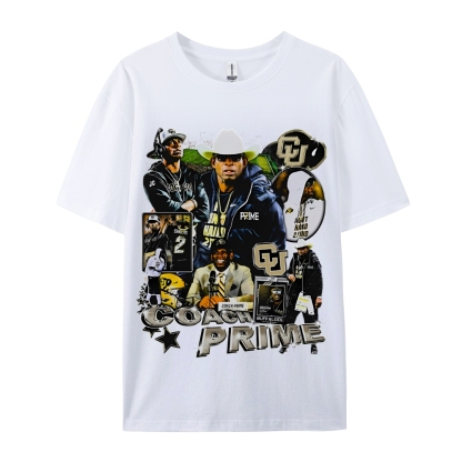 Unisex-Adult Ultra Cotton Washed T-Shirt Graphic  COACH PRIME TEE 