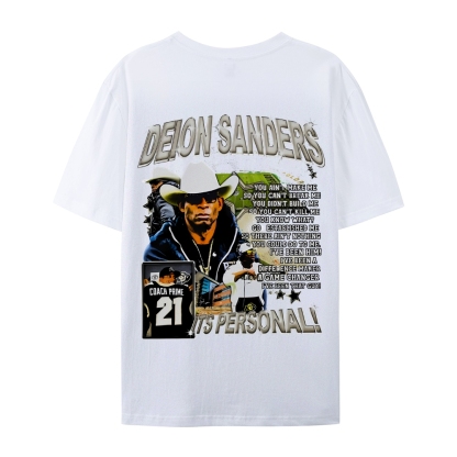 Unisex-Adult Ultra Cotton Washed T-Shirt Graphic  COACH PRIME TEE 