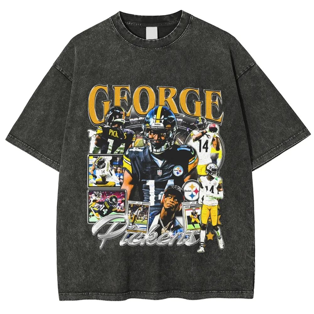 T-Shirt GEORGE PICKENS V2 Graphic TEE Ultra Cotton Washed | TIDESENCE