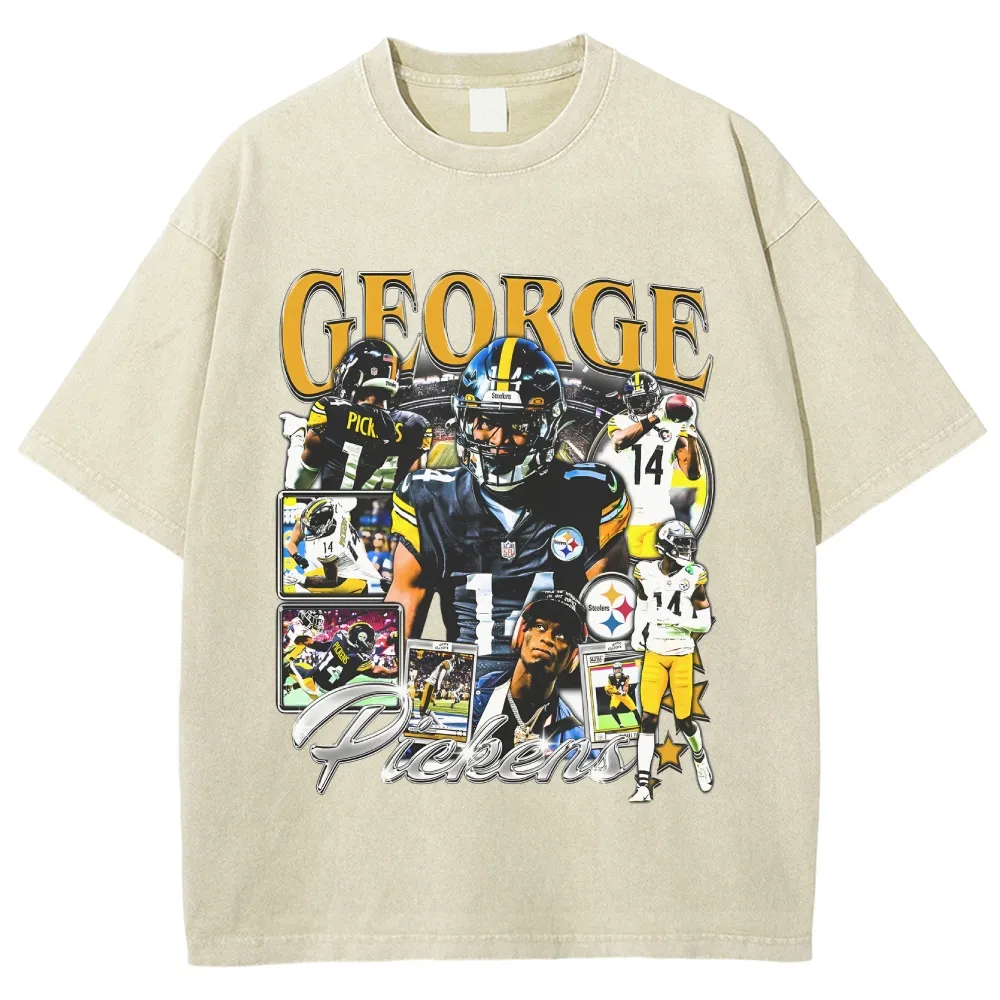 T-Shirt GEORGE PICKENS V2 Graphic TEE Ultra Cotton Washed | TIDESENCE