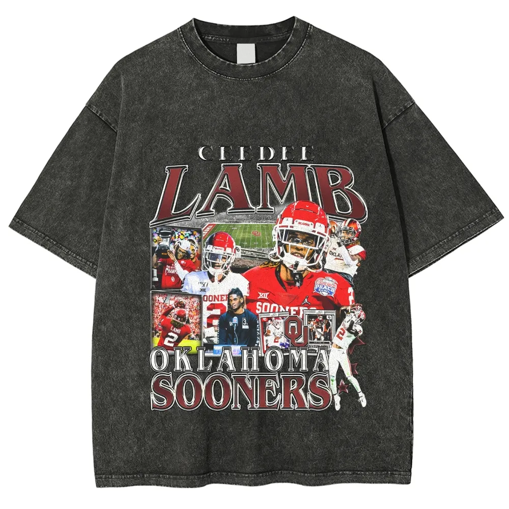 T-Shirt CEEDEE LAMB - OKLAHOMA Unisex-Adult Cotton Washed | TIDESENCE