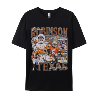 Unisex-Adult Ultra Cotton Washed T-Shirt Graphic BIJAN ROBINSON - TEXAS TEE 