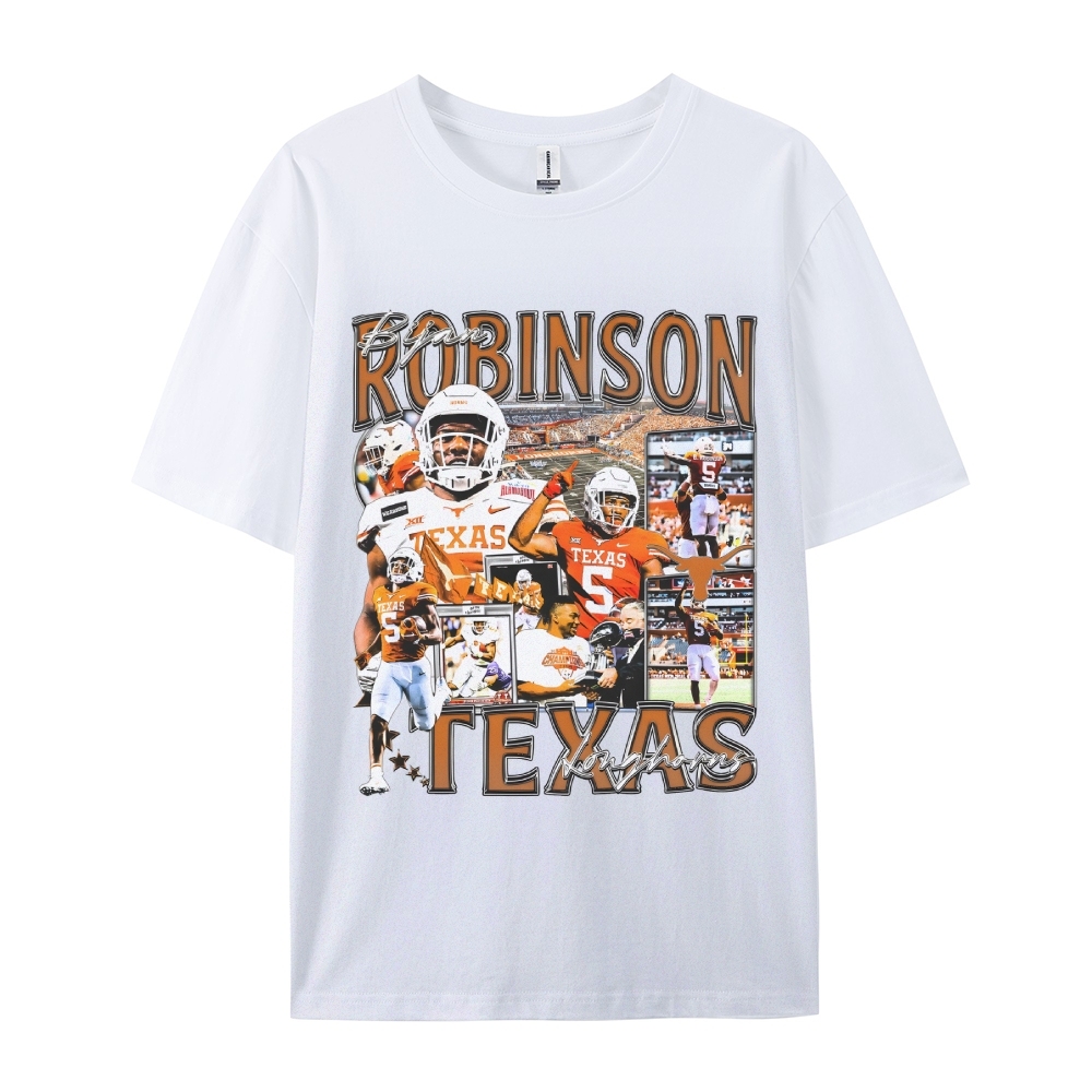 Unisex-Adult Ultra Cotton Washed T-Shirt Graphic BIJAN ROBINSON - TEXAS TEE 