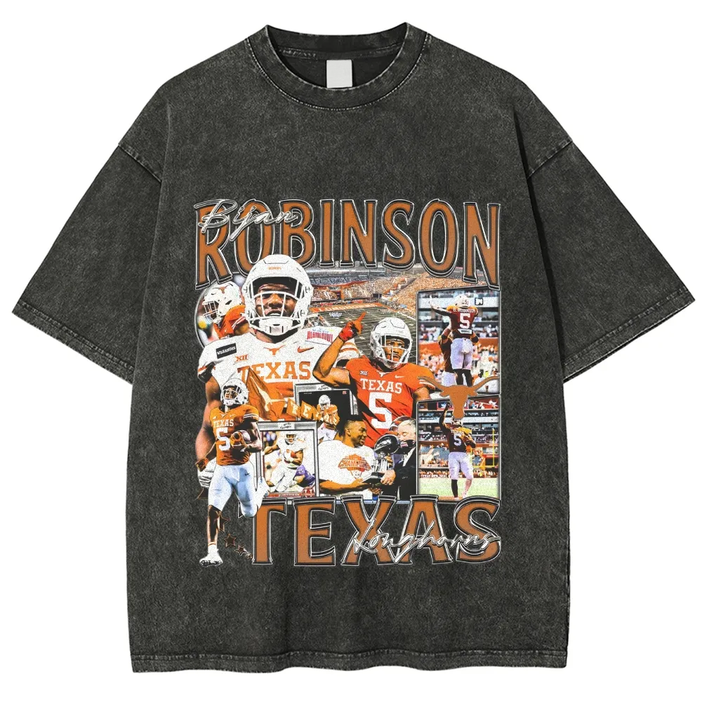 T-Shirt BIJAN ROBINSON - TEXAS Unisex-Adult Cotton Washed | TIDESENCE