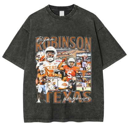T-Shirt BIJAN ROBINSON - TEXAS Unisex-Adult Cotton Washed | TIDESENCE