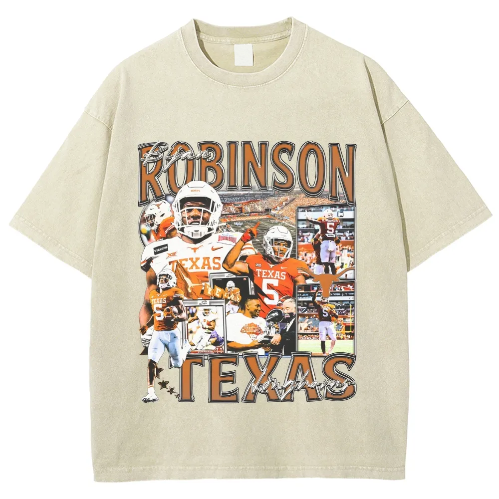 T-Shirt BIJAN ROBINSON - TEXAS Unisex-Adult Cotton Washed | TIDESENCE