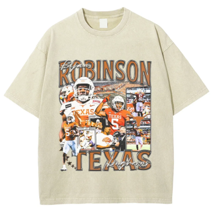 T-Shirt BIJAN ROBINSON - TEXAS Unisex-Adult Cotton Washed | TIDESENCE