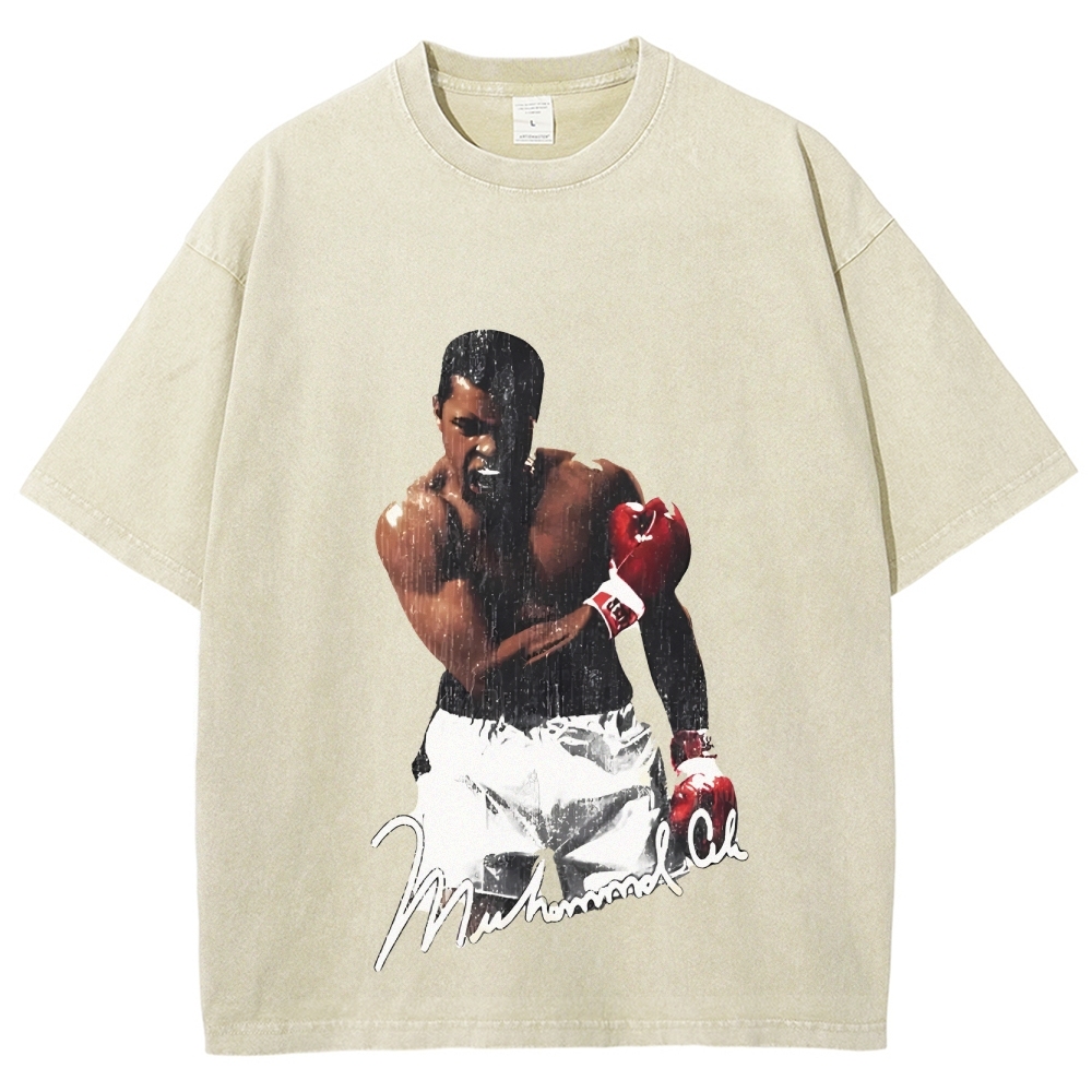 Unisex-Adult Ultra Cotton Washed T-Shirt Graphic Ali TEE 