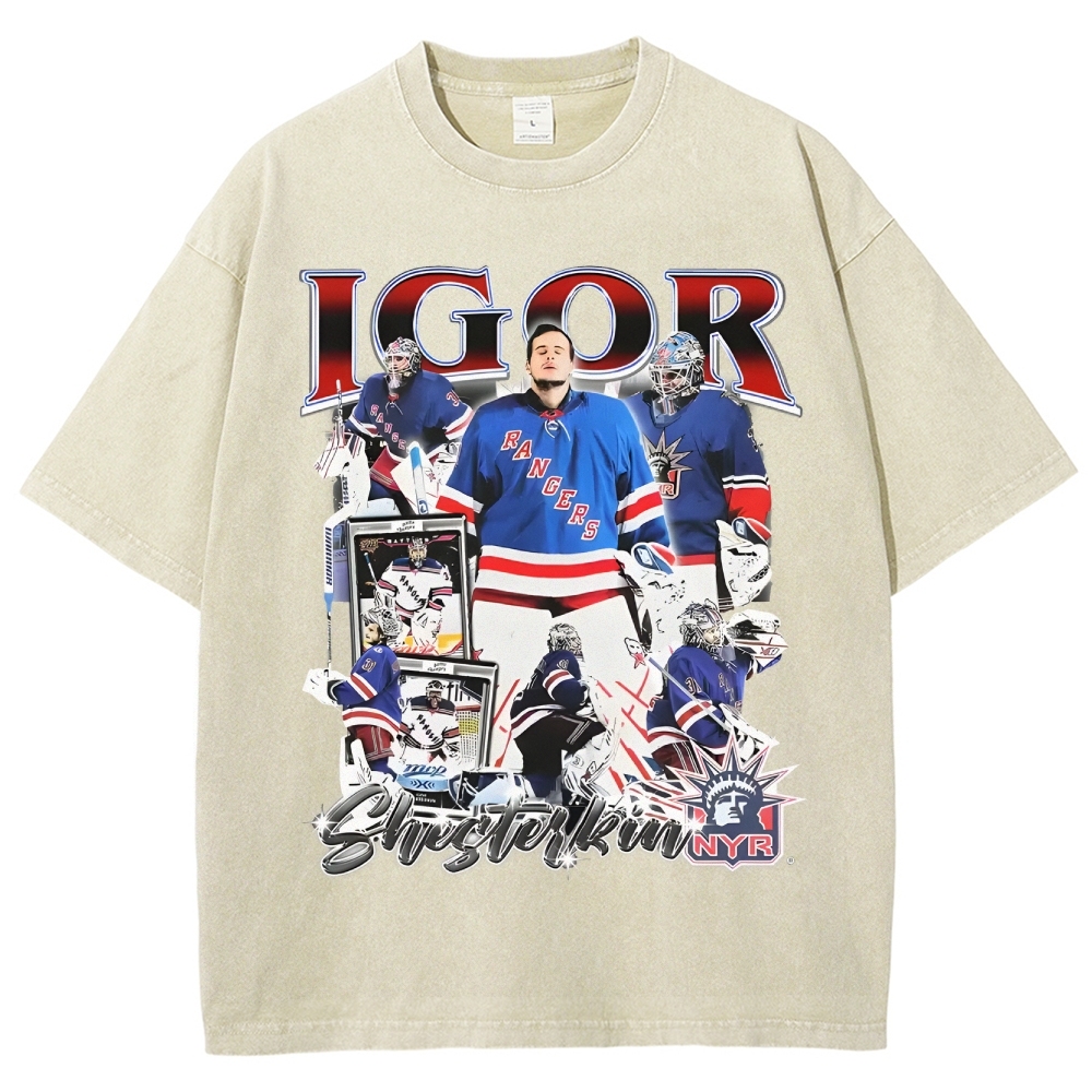 Unisex-Adult Ultra Cotton Washed T-Shirt Graphic IGOR SHESTERKIN TEE