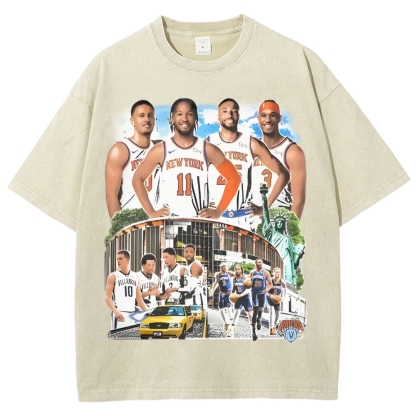 Unisex-Adult Ultra Cotton Washed T-Shirt Graphic VILLANOVA KNICKS TEE 