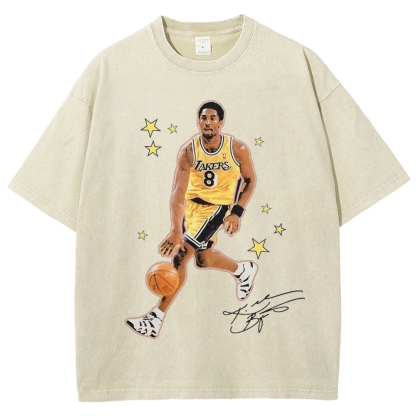 Unisex-Adult Ultra Cotton Washed T-Shirt Graphic KOBE TEE 