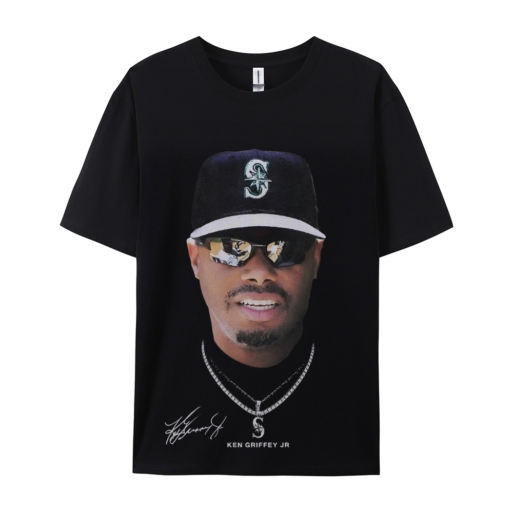 Unisex-Adult Ultra Cotton Washed T-Shirt Graphic KEN GRIFFEY JR TEE