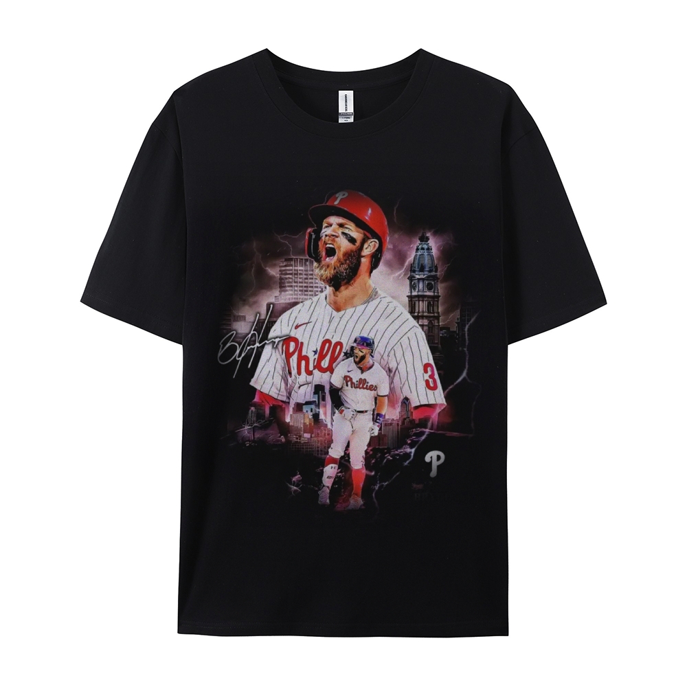 Unisex-Adult Ultra Cotton Washed T-Shirt Graphic BRYCE HARPER V2 TEE 