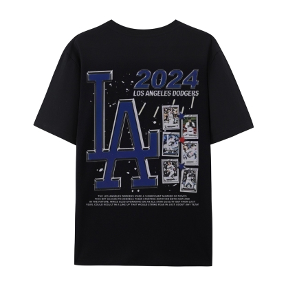 Unisex-Adult Ultra Cotton Washed T-Shirt Graphic  2024 DODGERS TEE 