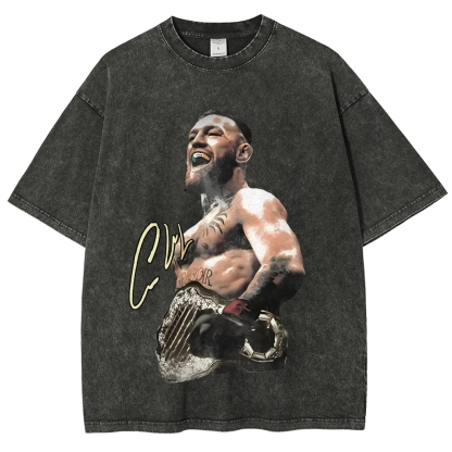 Unisex-Adult Ultra Cotton Washed T-Shirt Graphic Return of the Mac Conor McGregor TEE 