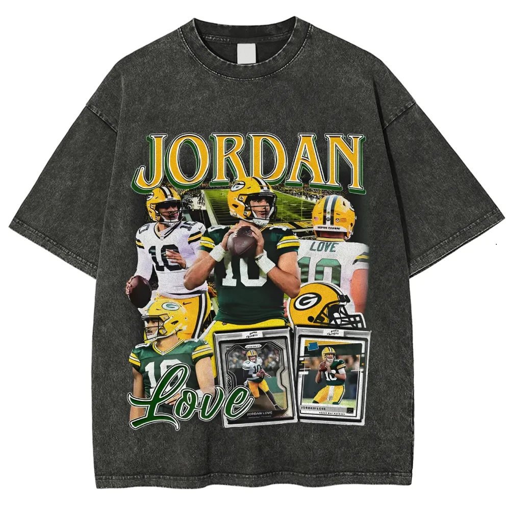 T-Shirt JORDAN LOVE Graphic TEE Unisex-Adult Cotton Washed | TIDESENCE
