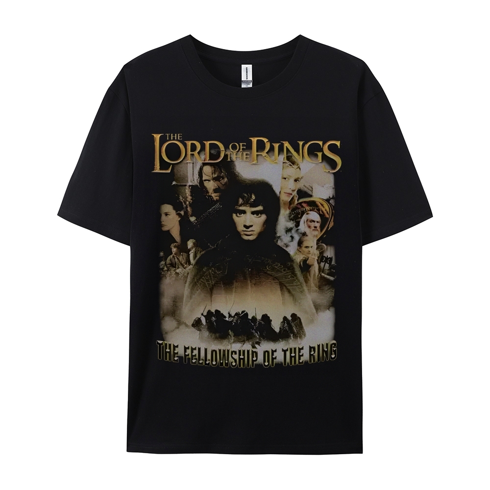 Unisex-Adult Ultra Cotton Washed T-Shirt Graphic LORD OF THE RINGS TEE