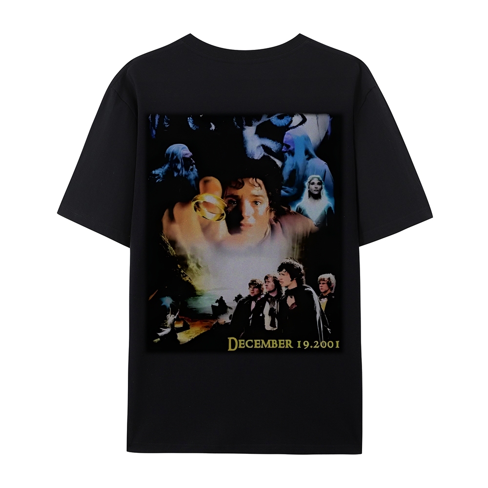 Unisex-Adult Ultra Cotton Washed T-Shirt Graphic LORD OF THE RINGS TEE