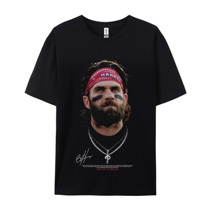 Unisex-Adult Ultra Cotton Washed T-Shirt Graphic BRYCE HARPER TEE 