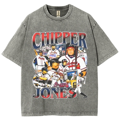 Unisex-Adult Ultra Cotton Washed T-Shirt Graphic  CHIPPER JONES TEE 