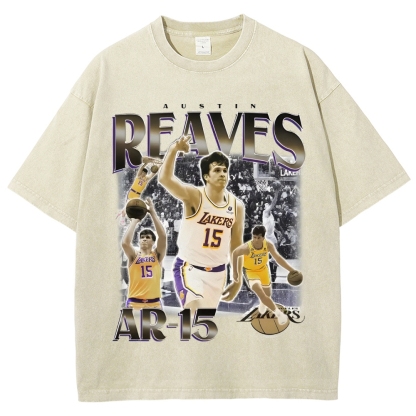Unisex-Adult Ultra Cotton Washed T-Shirt Graphic  AUSTIN REAVES TEE 