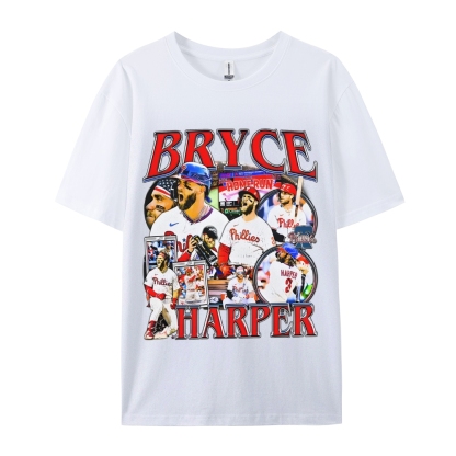 Unisex-Adult Ultra Cotton Washed T-Shirt Graphic  BRYCE HARPER 2 TEE 