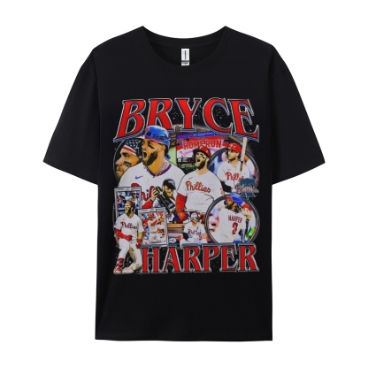 Unisex-Adult Ultra Cotton Washed T-Shirt Graphic  BRYCE HARPER 2 TEE 