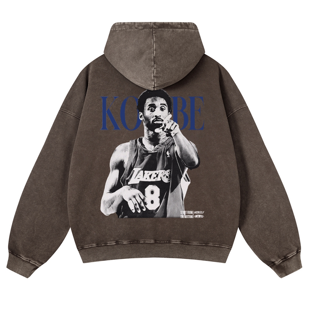 KOBE Casual Washed Hoodie