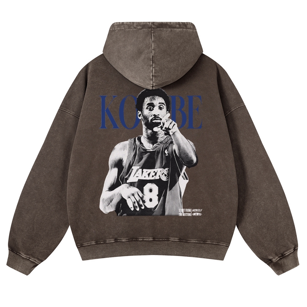 KOBE Casual Washed Hoodie