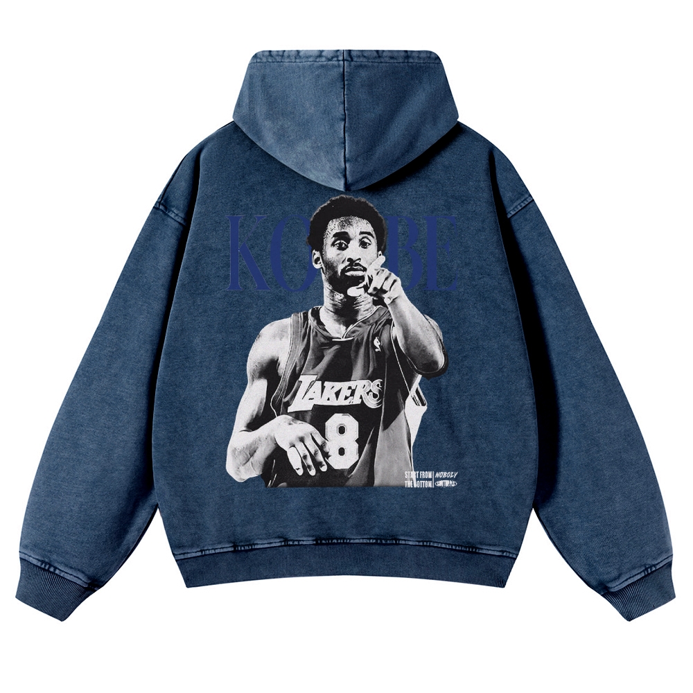 KOBE Casual Washed Hoodie
