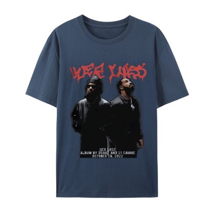 T-Shirt  21 Savage & Drake TEE Casual Short Sleeve Rap Music | TIDESENCE