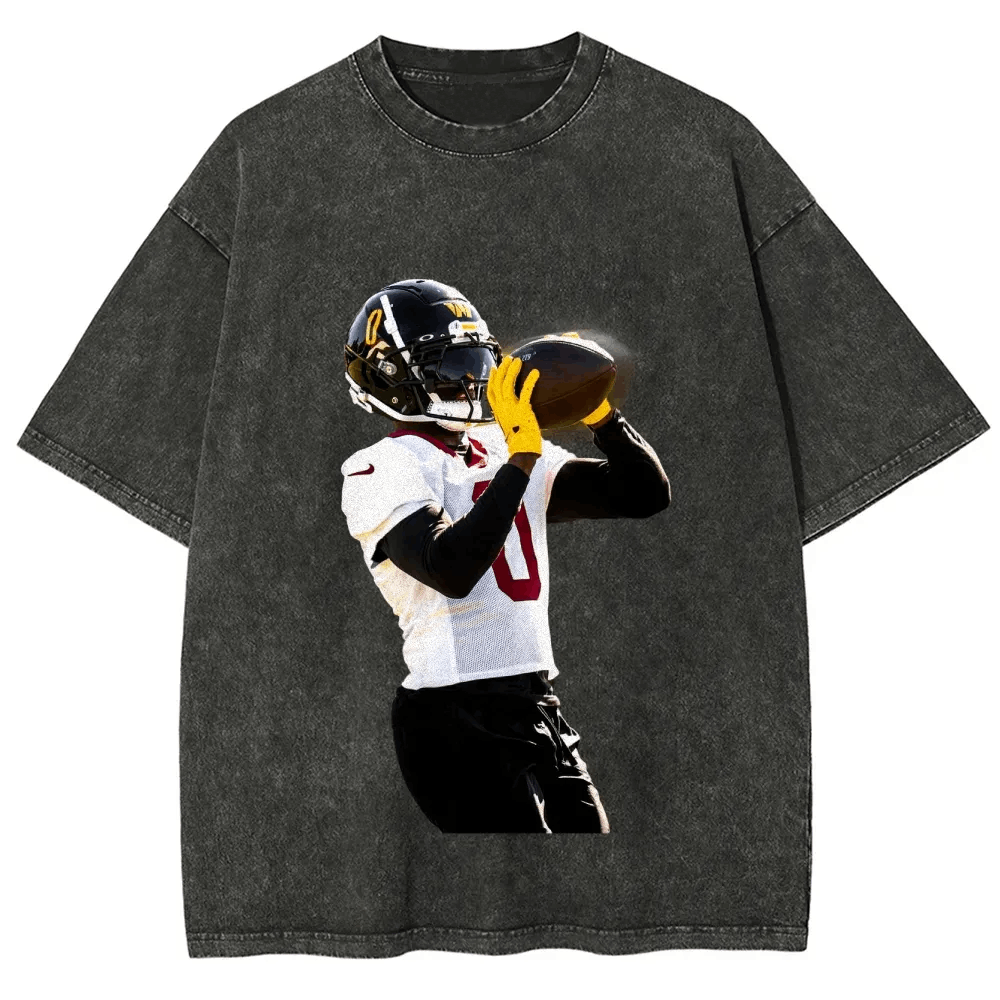 T-Shirt Washington Commanders Unisex Fit Washed Streetwear | TIDESENCE