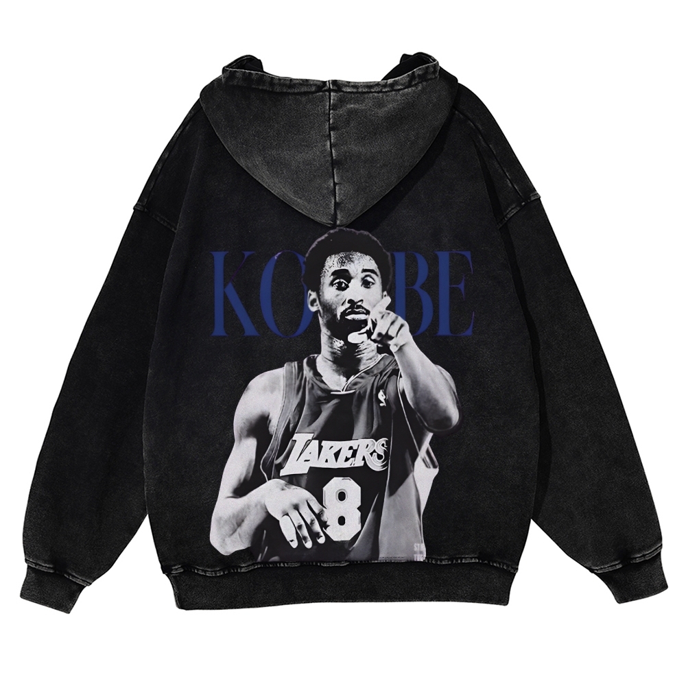 Casual Washed Hoodie|KOBE